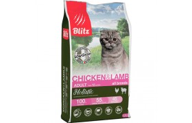 Для кошек Blitz Holistic Chicken & Lamb 10 кг.