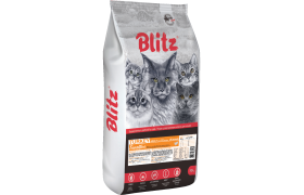 Для кошек Blitz Sensitive Turkey Adult 10 кг.